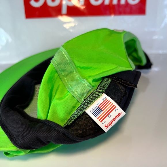 Supreme Lime hat - Nylon 5 Panel - Picture 6 of 8